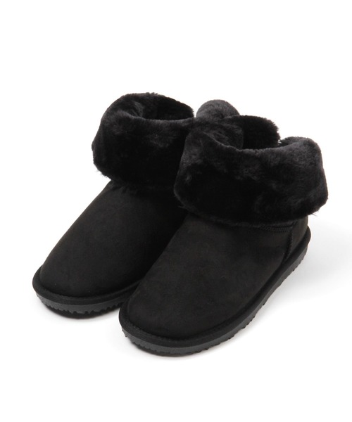 studio CLIP(スタディオクリップ)の「【撥水/抗菌防臭】フェイクムートン2WAYブーツ(ブーツ・レディース・ライトグレー/ブラウン/ブラック・MEDIUM/LARGE)」の5枚目の写真