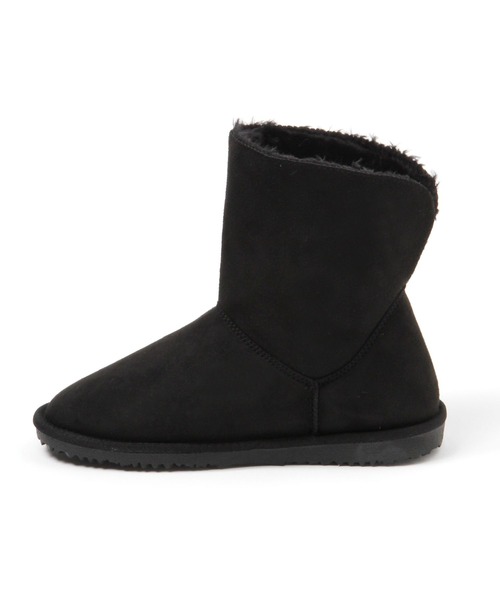 studio CLIP(スタディオクリップ)の「【撥水/抗菌防臭】フェイクムートン2WAYブーツ(ブーツ・レディース・ライトグレー/ブラウン/ブラック・MEDIUM/LARGE)」の6枚目の写真