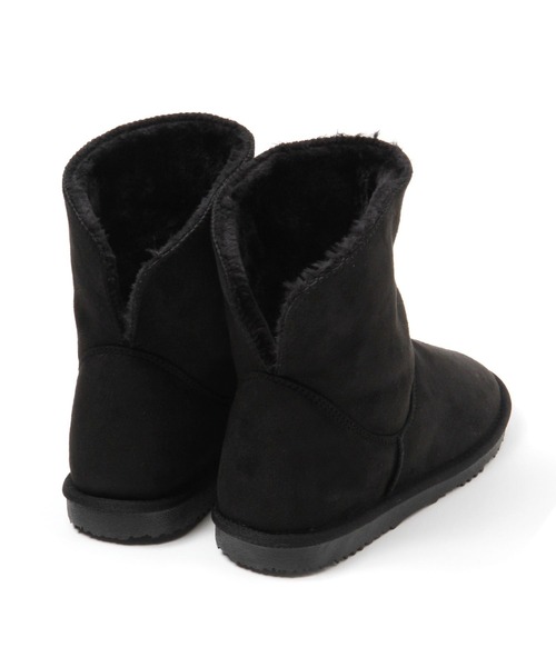 studio CLIP(スタディオクリップ)の「【撥水/抗菌防臭】フェイクムートン2WAYブーツ(ブーツ・レディース・ライトグレー/ブラウン/ブラック・MEDIUM/LARGE)」の8枚目の写真