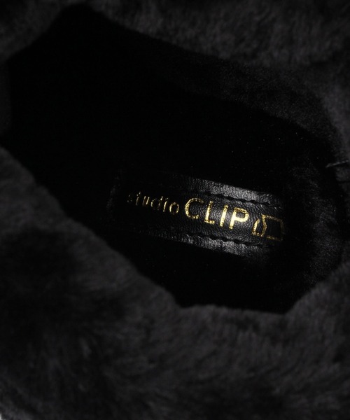 studio CLIP(スタディオクリップ)の「【撥水/抗菌防臭】フェイクムートン2WAYブーツ(ブーツ・レディース・ライトグレー/ブラウン/ブラック・MEDIUM/LARGE)」の14枚目の写真