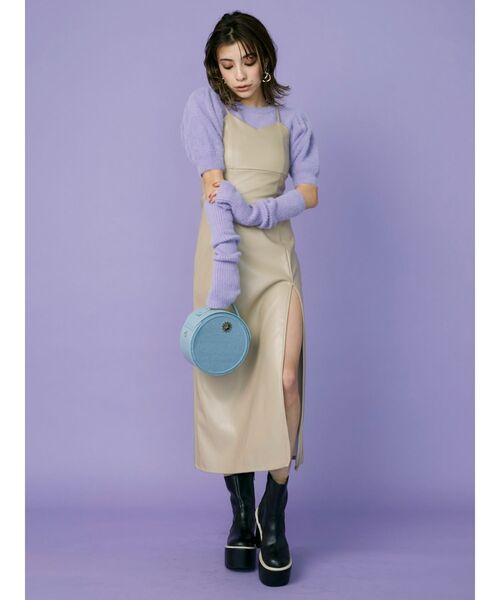 EVRIS（エヴリス）の「ミドルプラットフォームブーツ（ブーツ・レディース・ブラック/アイボリー・SMALL/MEDIUM/LARGE）」の9枚目の写真