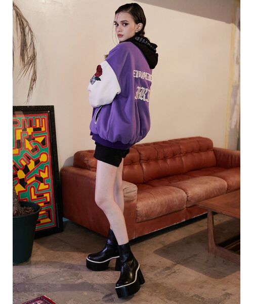 EVRIS（エヴリス）の「ミドルプラットフォームブーツ（ブーツ・レディース・ブラック/アイボリー・SMALL/MEDIUM/LARGE）」の17枚目の写真