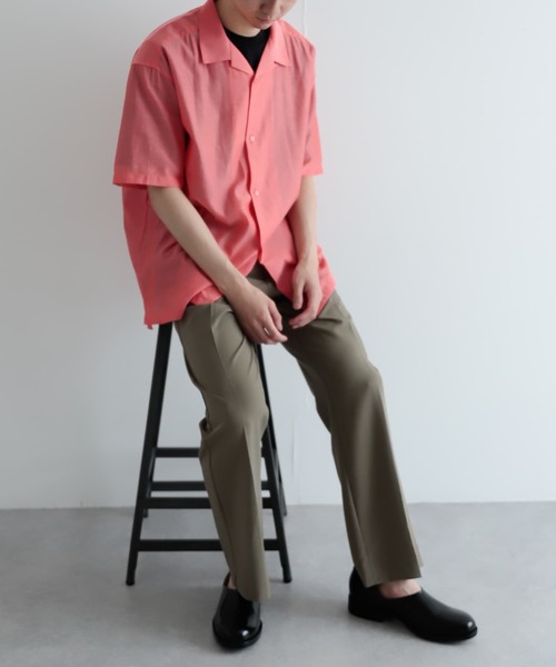 SENSE OF PLACE by URBAN RESEARCH(センスオブプレイスバイアーバンリサーチ)の「『セットアップ対応』 『イージーケア』タックセンタープレスストレートスラックス(スラックス・メンズ・ブラック/カーキ/ブルー/ブラウン/ライトベージュ・SMALL/MEDIUM/LARGE)」の19枚目の写真