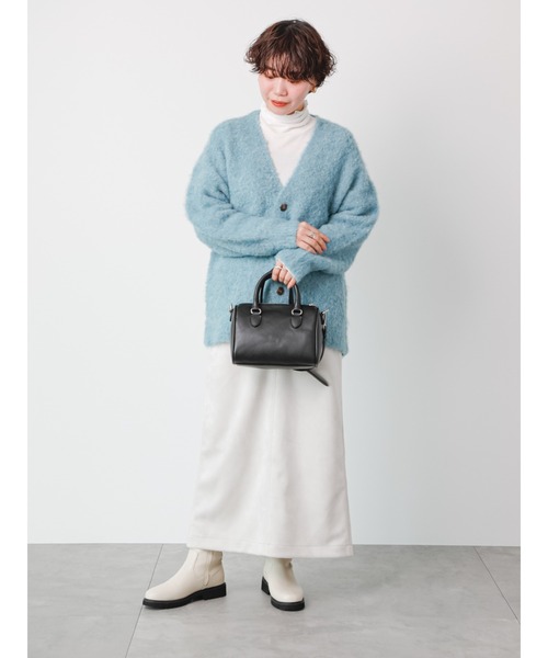 Lugnoncure(ルノンキュール)の「◎スエードタイトスカート(スカート・レディース・ブルー/モカ/オフホワイト/ブラック・フリ-)」の14枚目の写真