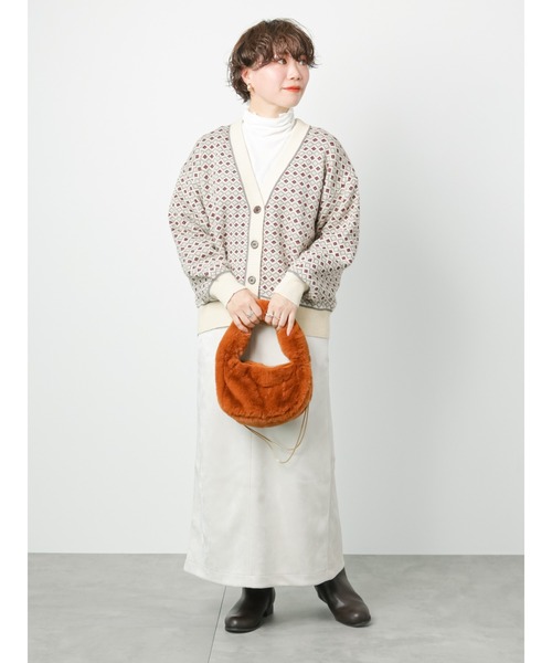 Lugnoncure(ルノンキュール)の「◎スエードタイトスカート(スカート・レディース・ブルー/モカ/オフホワイト/ブラック・フリ-)」の20枚目の写真