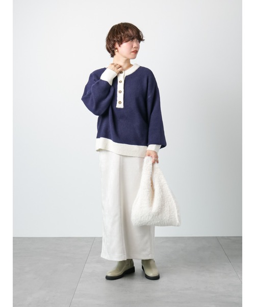 Lugnoncure(ルノンキュール)の「◎スエードタイトスカート(スカート・レディース・ブルー/モカ/オフホワイト/ブラック・フリ-)」の22枚目の写真