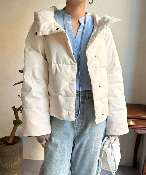 DouDou（ドゥドゥ）の「【WEB限定】フード付ダウン（ダウンジャケット