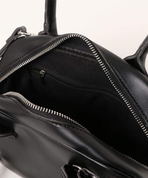 Lamoa(ラモア)の「Lamoa/2WAY スクエア ハンド ショルダー ボストンバッグ(ボストンバッグ・レディース・ホワイト/ブラウン/ブラック・FREE)」の5枚目の写真