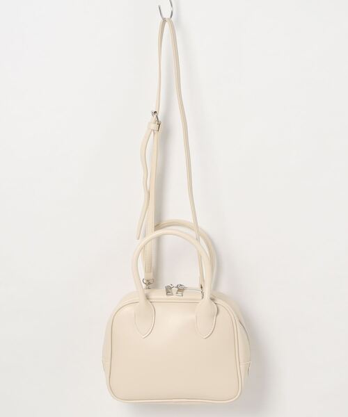 Lamoa(ラモア)の「Lamoa/2WAY スクエア ハンド ショルダー ボストンバッグ(ボストンバッグ・レディース・ホワイト/ブラウン/ブラック・FREE)」の14枚目の写真