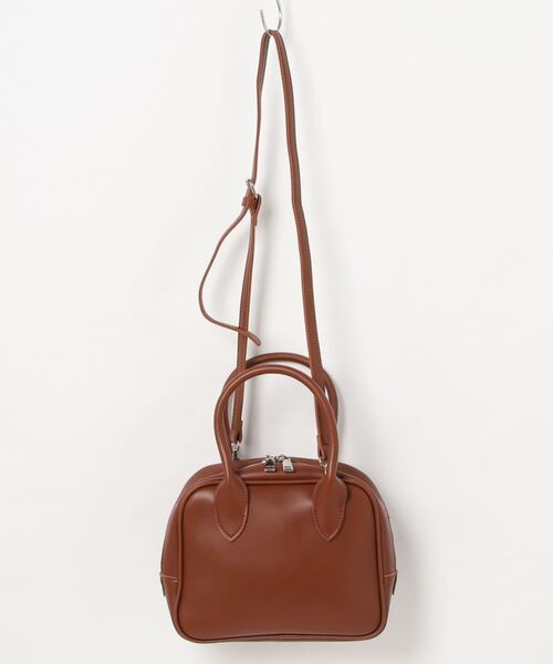 Lamoa(ラモア)の「Lamoa/2WAY スクエア ハンド ショルダー ボストンバッグ(ボストンバッグ・レディース・ホワイト/ブラウン/ブラック・FREE)」の7枚目の写真