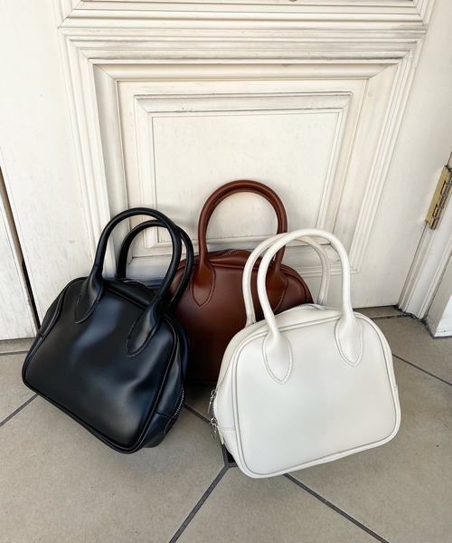 Lamoa(ラモア)の「Lamoa/2WAY スクエア ハンド ショルダー ボストンバッグ(ボストンバッグ・レディース・ホワイト/ブラウン/ブラック・FREE)」の17枚目の写真