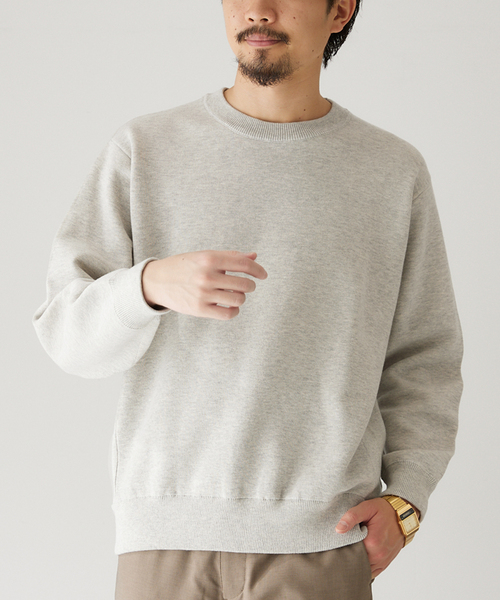 417 EDIFICE(フォーワンセブンエディフィス)の「スウェットライク 12Gニット(ニット/セーター・メンズ・ブルー系その他/アイボリー/パープル/チャコールグレー/ネイビー/イエロー・LARGE/MEDIUM)」の2枚目の写真