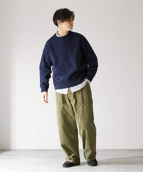 417 EDIFICE(フォーワンセブンエディフィス)の「スウェットライク 12Gニット(ニット/セーター・メンズ・ブルー系その他/アイボリー/パープル/チャコールグレー/ネイビー/イエロー・LARGE/MEDIUM)」の22枚目の写真