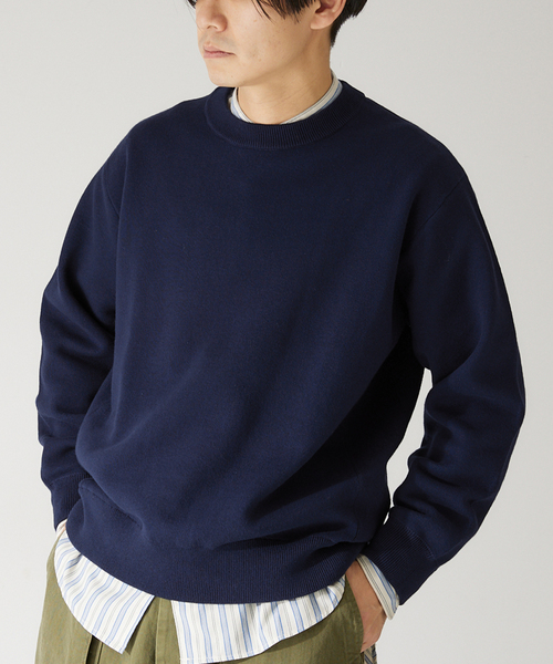 417 EDIFICE(フォーワンセブンエディフィス)の「スウェットライク 12Gニット(ニット/セーター・メンズ・ブルー系その他/アイボリー/パープル/チャコールグレー/ネイビー/イエロー・LARGE/MEDIUM)」の15枚目の写真