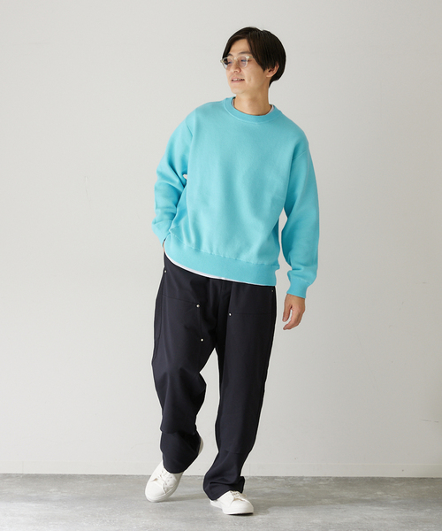 417 EDIFICE(フォーワンセブンエディフィス)の「スウェットライク 12Gニット(ニット/セーター・メンズ・ブルー系その他/アイボリー/パープル/チャコールグレー/ネイビー/イエロー・LARGE/MEDIUM)」の11枚目の写真