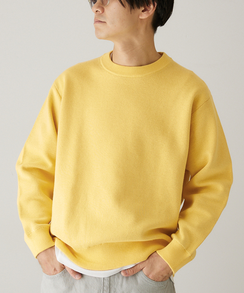 417 EDIFICE(フォーワンセブンエディフィス)の「スウェットライク 12Gニット(ニット/セーター・メンズ・ブルー系その他/アイボリー/パープル/チャコールグレー/ネイビー/イエロー・LARGE/MEDIUM)」の12枚目の写真