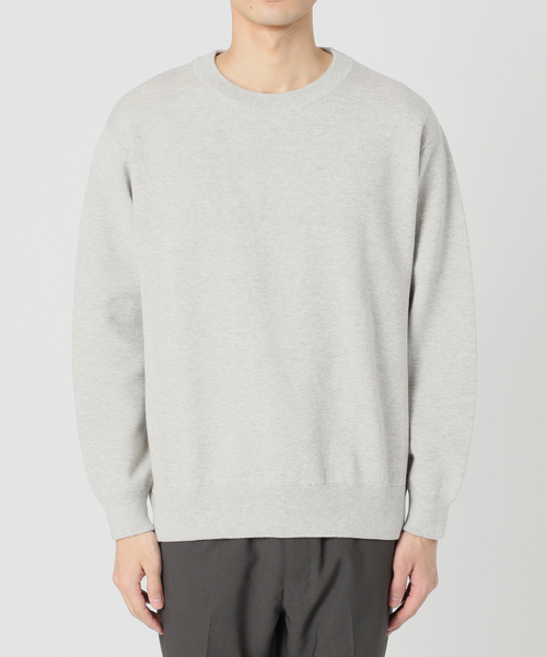 417 EDIFICE(フォーワンセブンエディフィス)の「スウェットライク 12Gニット(ニット/セーター・メンズ・ブルー系その他/アイボリー/パープル/チャコールグレー/ネイビー/イエロー・LARGE/MEDIUM)」の8枚目の写真