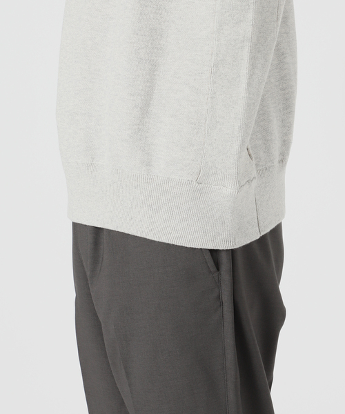 417 EDIFICE(フォーワンセブンエディフィス)の「スウェットライク 12Gニット(ニット/セーター・メンズ・ブルー系その他/アイボリー/パープル/チャコールグレー/ネイビー/イエロー・LARGE/MEDIUM)」の13枚目の写真