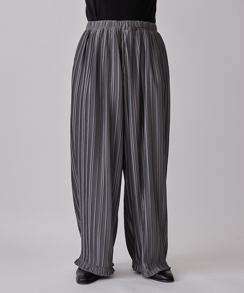 Lui's（ルイス）の「リラックス プリーツパンツ（その他パンツ・メンズ・グレー/ブラック/オリーブ・FREE）」の10枚目の写真