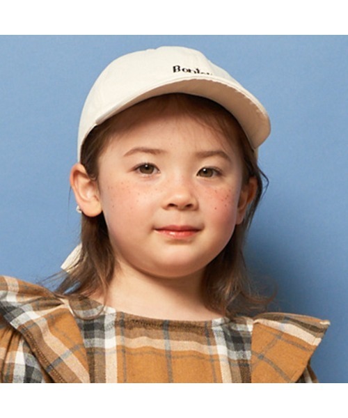 Lycee mine（リセマイン）の「アソートロゴ刺しゅうリボンキャップ（キャップ・キッズ・パープル/ベージュ/ピンク/アイボリー/ブラック・52cm/54cm）」の11枚目の写真