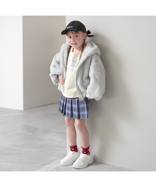 Lycee mine（リセマイン）の「アソートロゴ刺しゅうリボンキャップ（キャップ・キッズ・パープル/ベージュ/ピンク/アイボリー/ブラック・52cm/54cm）」の6枚目の写真