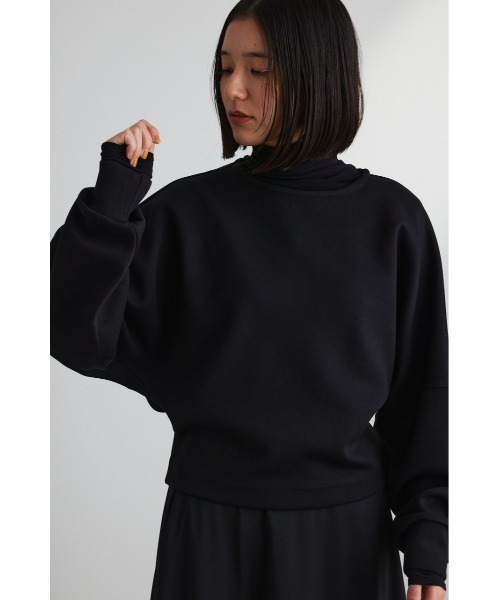 STYLEMIXER（スタイルミキサー）の「シルキードルマンスリーブトップ（スウェット・レディース・ブラック/グリーン/ライトベージュ・FREE）」の4枚目の写真