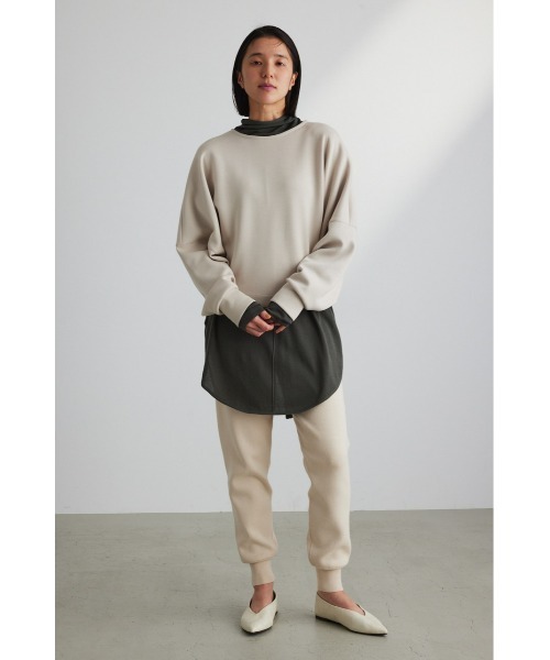 STYLEMIXER（スタイルミキサー）の「シルキードルマンスリーブトップ（スウェット・レディース・ブラック/グリーン/ライトベージュ・FREE）」の7枚目の写真