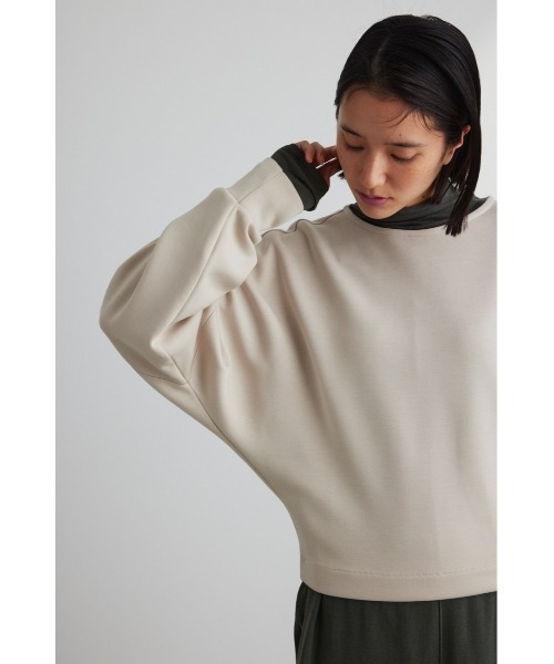 STYLEMIXER（スタイルミキサー）の「シルキードルマンスリーブトップ（スウェット・レディース・ブラック/グリーン/ライトベージュ・FREE）」の12枚目の写真