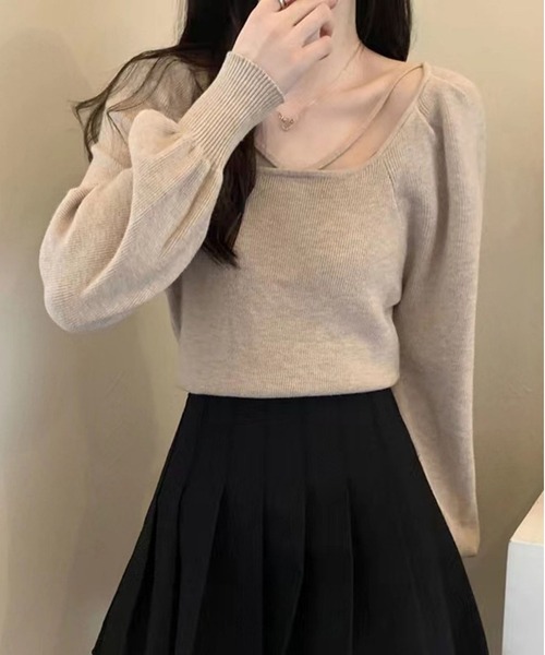 LOPASS(ロパス)の「デザイン透かし彫りカットソー(Tシャツ/カットソー・レディース・アイボリー/ブラック/カーキ/ベージュ/ホワイト・M)」の12枚目の写真