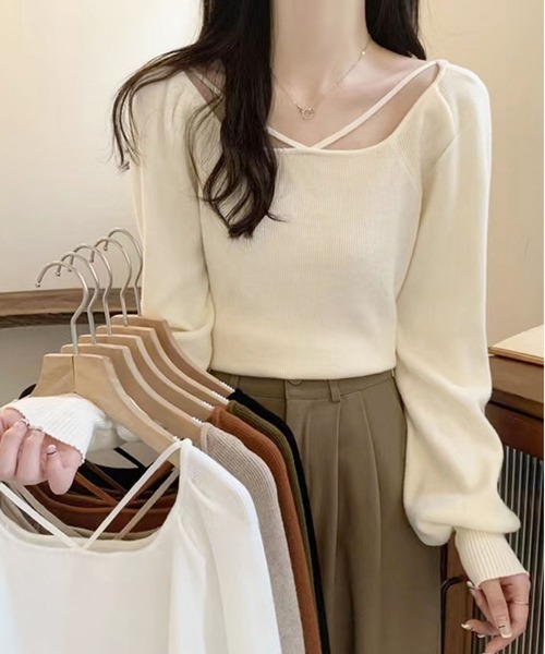 LOPASS(ロパス)の「デザイン透かし彫りカットソー(Tシャツ/カットソー・レディース・アイボリー/ブラック/カーキ/ベージュ/ホワイト・M)」の10枚目の写真