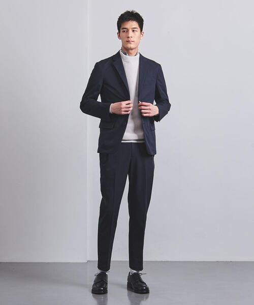 UNITED ARROWS(ユナイテッドアローズ)の「ダブルクロス 2Bシングルジャケット COZY -ウォッシャブル・ストレッチ・撥水-(テーラードジャケット・メンズ・ネイビー/モカ・S/L/XL/M)」の3枚目の写真