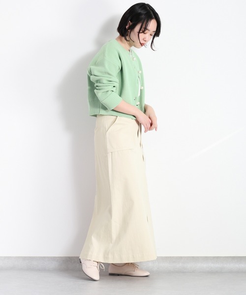 cepo(セポ)の「ベルト付きフレアースカート(スカート・レディース・オリーブ/オフホワイト・S/M)」の17枚目の写真