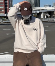ビックシルエットクラウンロゴスウェット