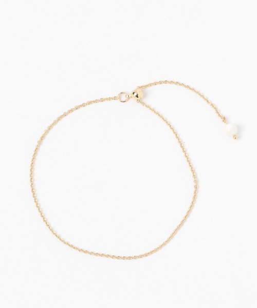 BAYFLOW（ベイフロー）の「マザーオパールエラブレスレット（ブレスレット・レディース・ライトグレー/イエロー・FREE）」の5枚目の写真