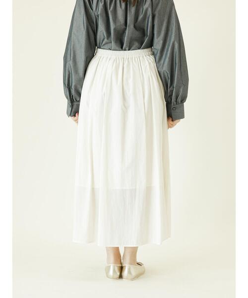 Te chichi(テチチ)の「ナイロンギャザースカート(スカート・レディース・グリーン/グレー/オフホワイト/ブラック・フリ-)」の21枚目の写真