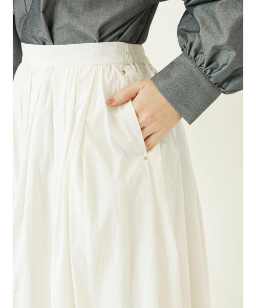 Te chichi(テチチ)の「ナイロンギャザースカート(スカート・レディース・グリーン/グレー/オフホワイト/ブラック・フリ-)」の22枚目の写真