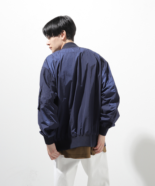 LIMONTA(リモンタ)の「【LIMONTA per KOMATSU / リモンタ コマツ】ワッシャー ナイロン MA-1(MA-1・メンズ・イエロー/グリーン/ネイビー・LARGE/MEDIUM)」の10枚目の写真