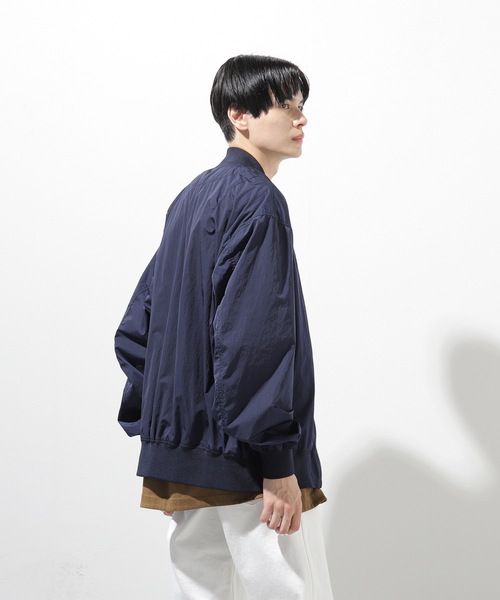 LIMONTA(リモンタ)の「【LIMONTA per KOMATSU / リモンタ コマツ】ワッシャー ナイロン MA-1(MA-1・メンズ・イエロー/グリーン/ネイビー・LARGE/MEDIUM)」の11枚目の写真
