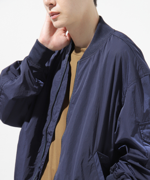 LIMONTA(リモンタ)の「【LIMONTA per KOMATSU / リモンタ コマツ】ワッシャー ナイロン MA-1(MA-1・メンズ・イエロー/グリーン/ネイビー・LARGE/MEDIUM)」の12枚目の写真