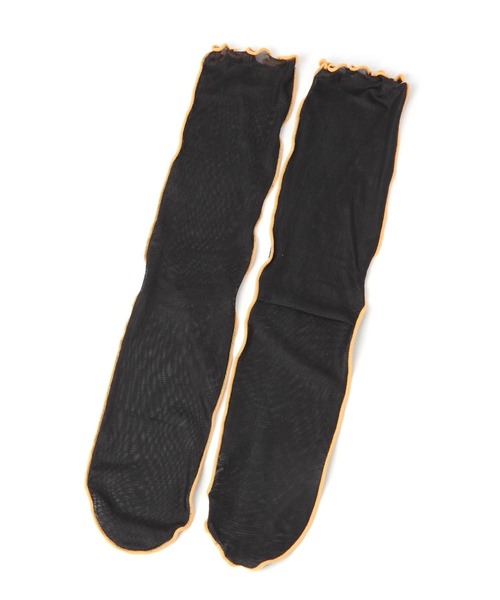 LOWRYS FARM（ローリーズファーム）の「メローシアーソックス　192420（ソックス/靴下・レディース・イエロー/ブルー/ブラック・FREE）」の2枚目の写真