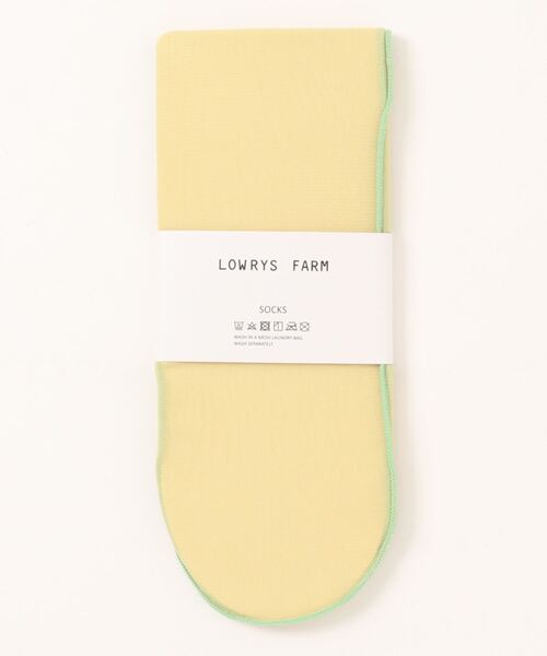LOWRYS FARM（ローリーズファーム）の「メローシアーソックス　192420（ソックス/靴下・レディース・イエロー/ブルー/ブラック・FREE）」の9枚目の写真