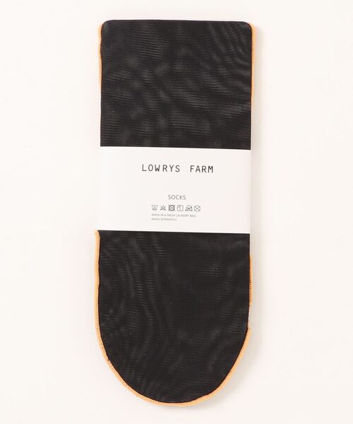 LOWRYS FARM（ローリーズファーム）の「メローシアーソックス　192420（ソックス/靴下・レディース・イエロー/ブルー/ブラック・FREE）」の10枚目の写真