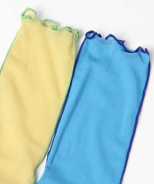 LOWRYS FARM（ローリーズファーム）の「メローシアーソックス　192420（ソックス/靴下・レディース・イエロー/ブルー/ブラック・FREE）」の7枚目の写真