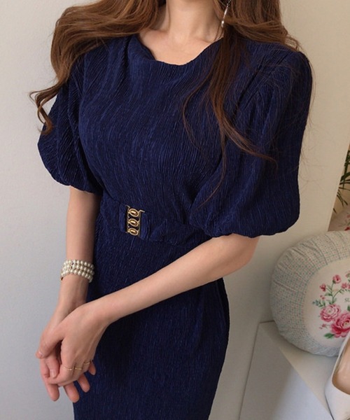 Jasmine Grandiflorum(ジャスミングランディフローラム)の「【Jasmine】タイトベルト付きロングワンピース (SS)(ワンピース・レディース・ネイビー/ブルー・SMALL/LARGE/MEDIUM)」の22枚目の写真