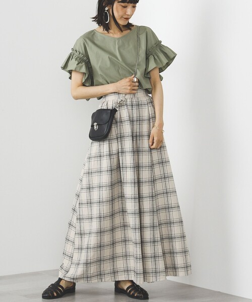 BEAMS HEART（ビームスハート）の「BEAMS HEART / タックアシメ ボリュームスカート（スカート・レディース・その他/オレンジ/その他1・FREE）」の15枚目の写真