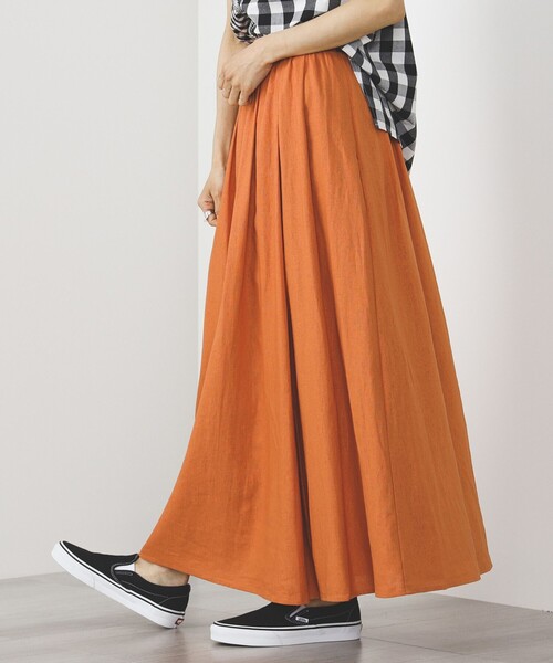 BEAMS HEART（ビームスハート）の「BEAMS HEART / タックアシメ ボリュームスカート（スカート・レディース・その他/オレンジ/その他1・FREE）」の2枚目の写真