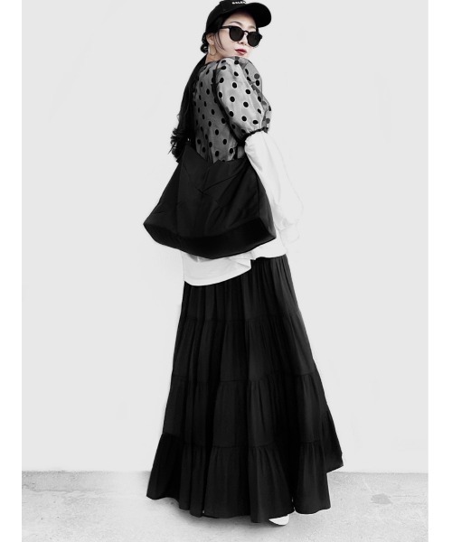 LVEU.（ラブユ.）の「Double strap tote bag / ダブルストラップトートバッグ(Ai select)（トートバッグ・レディース・ブラック/ブルー・FREE）」の9枚目の写真