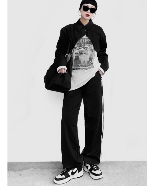 LVEU.（ラブユ.）の「Double strap tote bag / ダブルストラップトートバッグ(Ai select)（トートバッグ・レディース・ブラック/ブルー・FREE）」の10枚目の写真