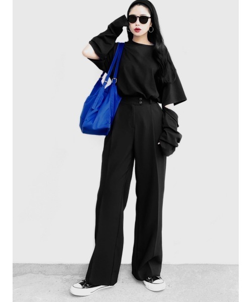 LVEU.（ラブユ.）の「Double strap tote bag / ダブルストラップトートバッグ(Ai select)（トートバッグ・レディース・ブラック/ブルー・FREE）」の15枚目の写真