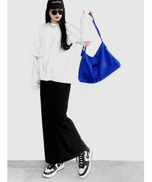LVEU.（ラブユ.）の「Double strap tote bag / ダブルストラップトートバッグ(Ai select)（トートバッグ・レディース・ブラック/ブルー・FREE）」の17枚目の写真